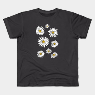 Daisies on Gray Kids T-Shirt